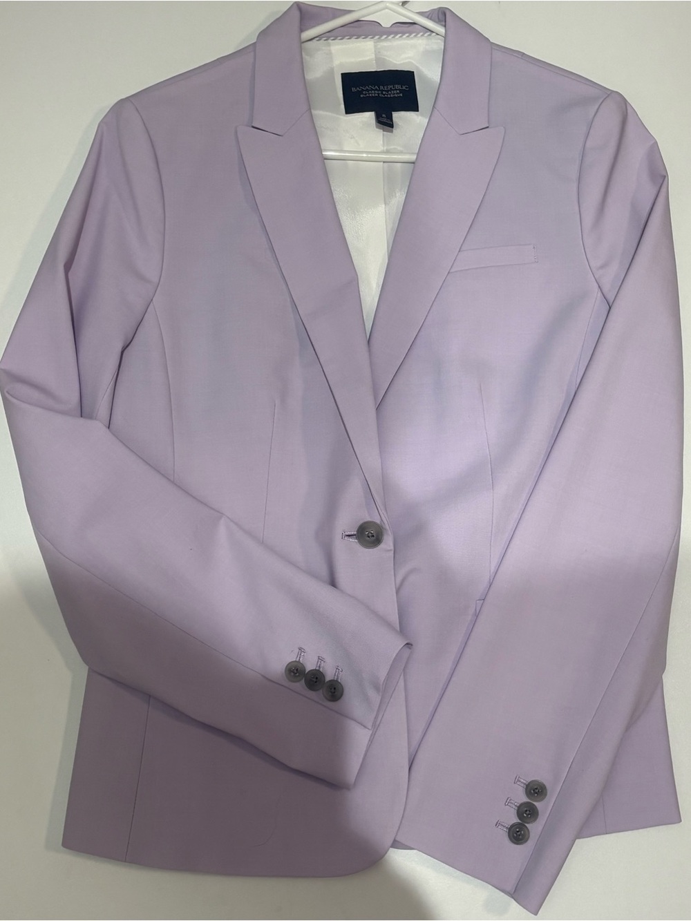 EUC Banana Republic 2-Piece Washable Italian Wool Suit Set in Lavender
